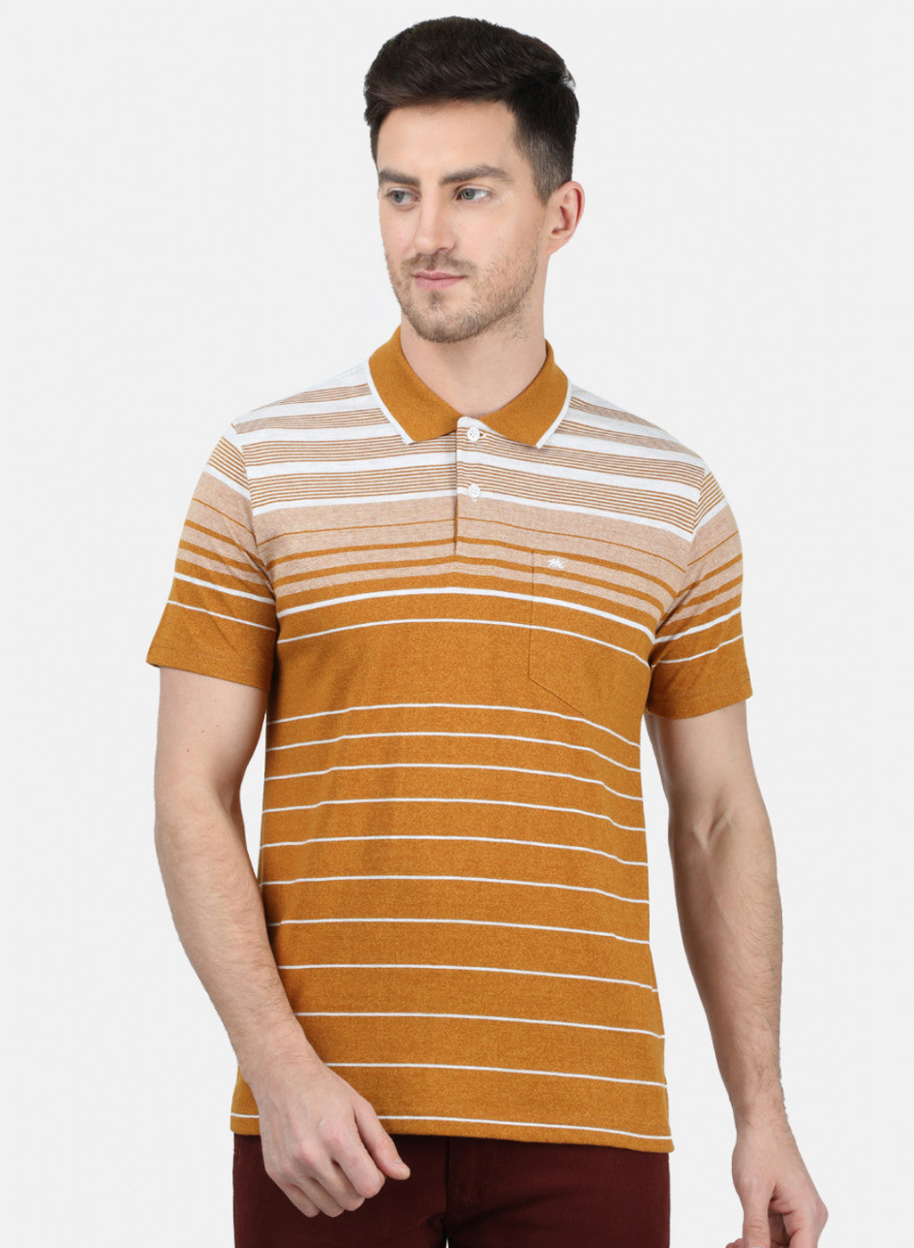 Mens Mustard Stripe T-Shirt
