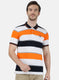 Mens Orange Stripe T-Shirt