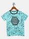 Boys Blue Printed T-Shirts