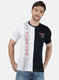 Mens Off White Printed Round Neck T-Shirts