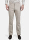 Mens Beige Smart Fit Trouser