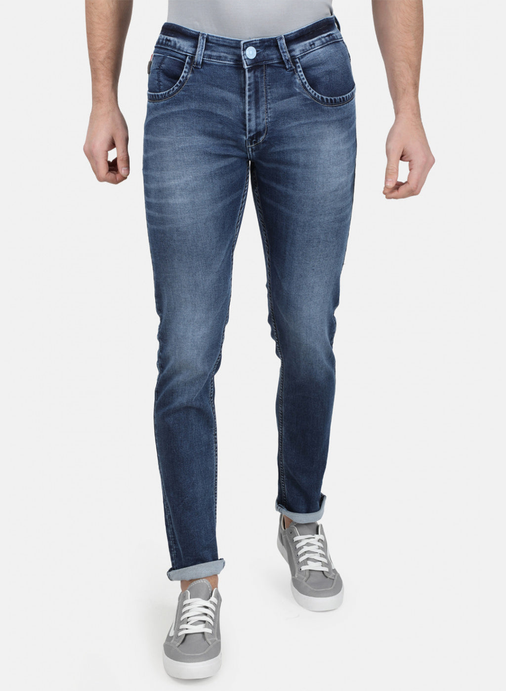 Mens Blue Skinny Denim