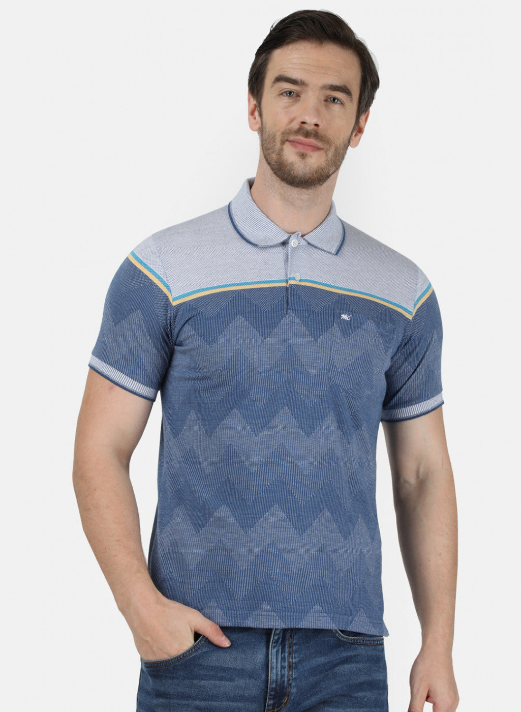 Mens Blue Stripe T-Shirt