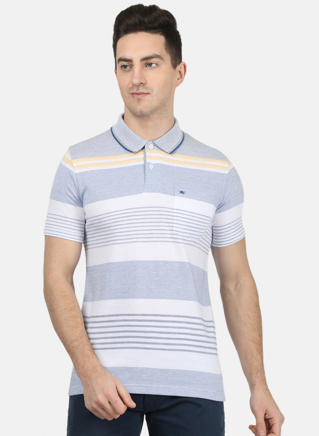 Mens Multi Color Stripe T-Shirt