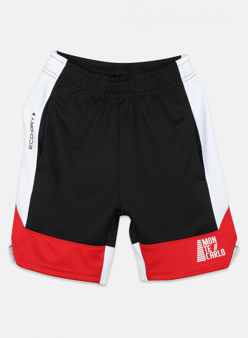 Boys Black Printed Bermuda