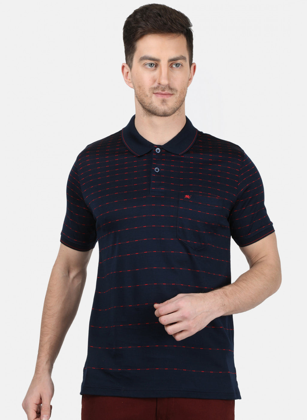 Mens NAvy Blue Stripe T-Shirt