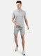 Men Grey Stripe Combo Set