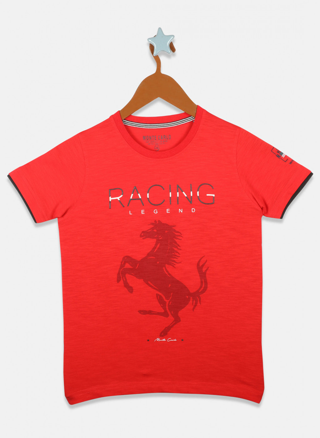 Boys Red Printed T-Shirts