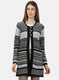 Women Black Solid Cardigan