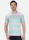 Mens Green Stripe T-Shirt