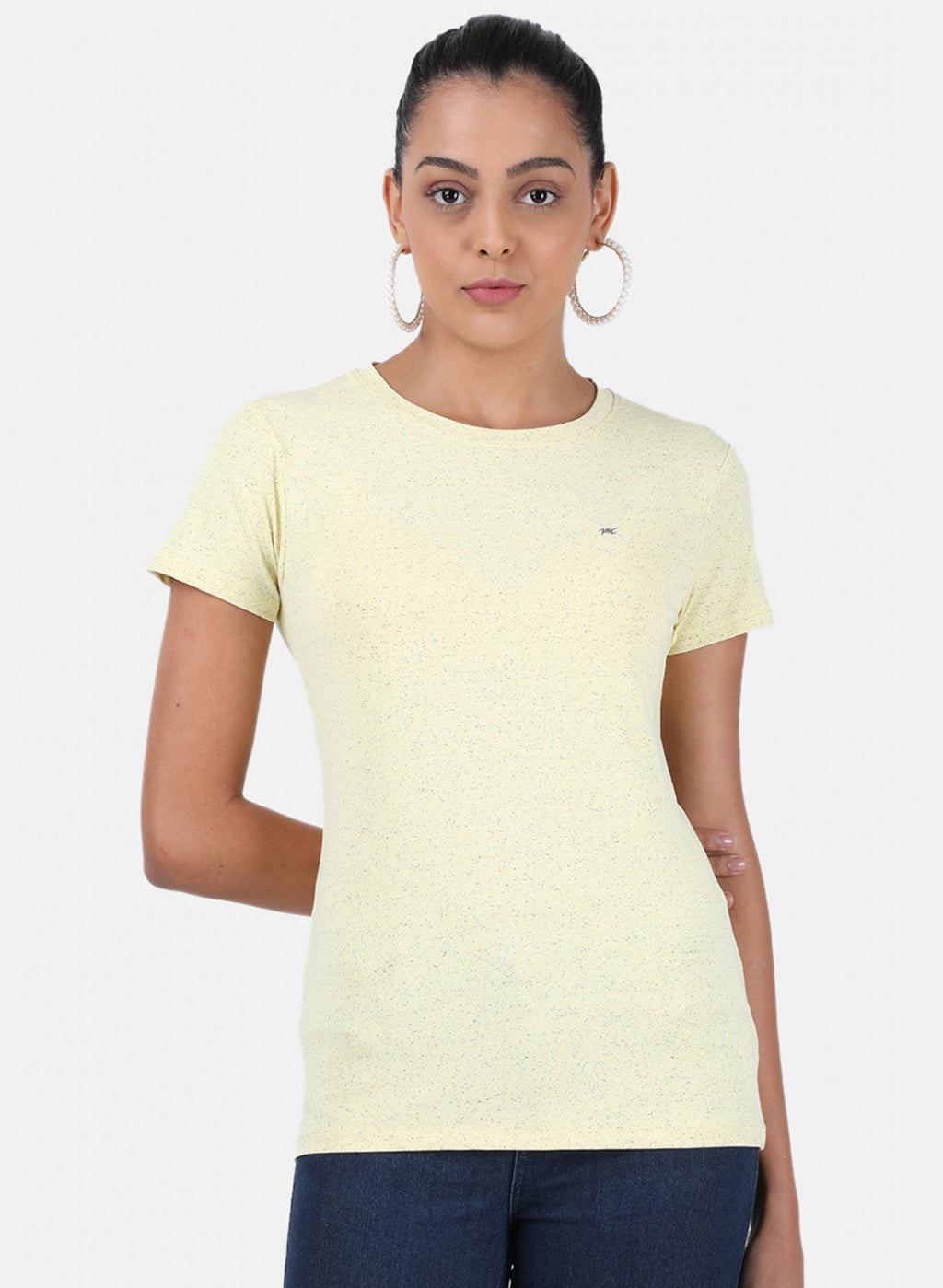 Womens Yellow Plain Top