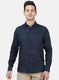 Mens NAvy Blue Solid Shirt