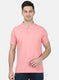 Mens Pink Plain T-Shirt
