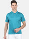 Mens Blue Plain T-Shirt