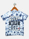 Boys Blue Printed T-Shirts