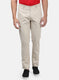 Men Beige Plain Trousers