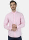 Mens Pink Solid Shirt