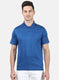Mens Blue Plain T-Shirt