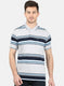 Mens Grey Stripe T-Shirt