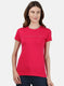 Womens Dark Pink Printed Top