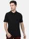 Mens Black Plain T-Shirts