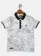 Boys Grey Printed T-Shirts