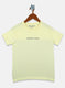 Boys Yellow Plain T-Shirt