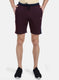 Mens Red Slim Bermuda