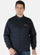 Men NAvy Blue Solid Jacket
