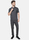 Mens Grey Stripe Lower Set