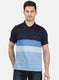 Mens Sky Blue Stripe T-Shirt