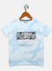 Boys Sky Blue Printed T-Shirts