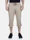 Mens Light Brown Plain Capri