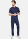 Mens NAvy Blue Stripe Lower Set