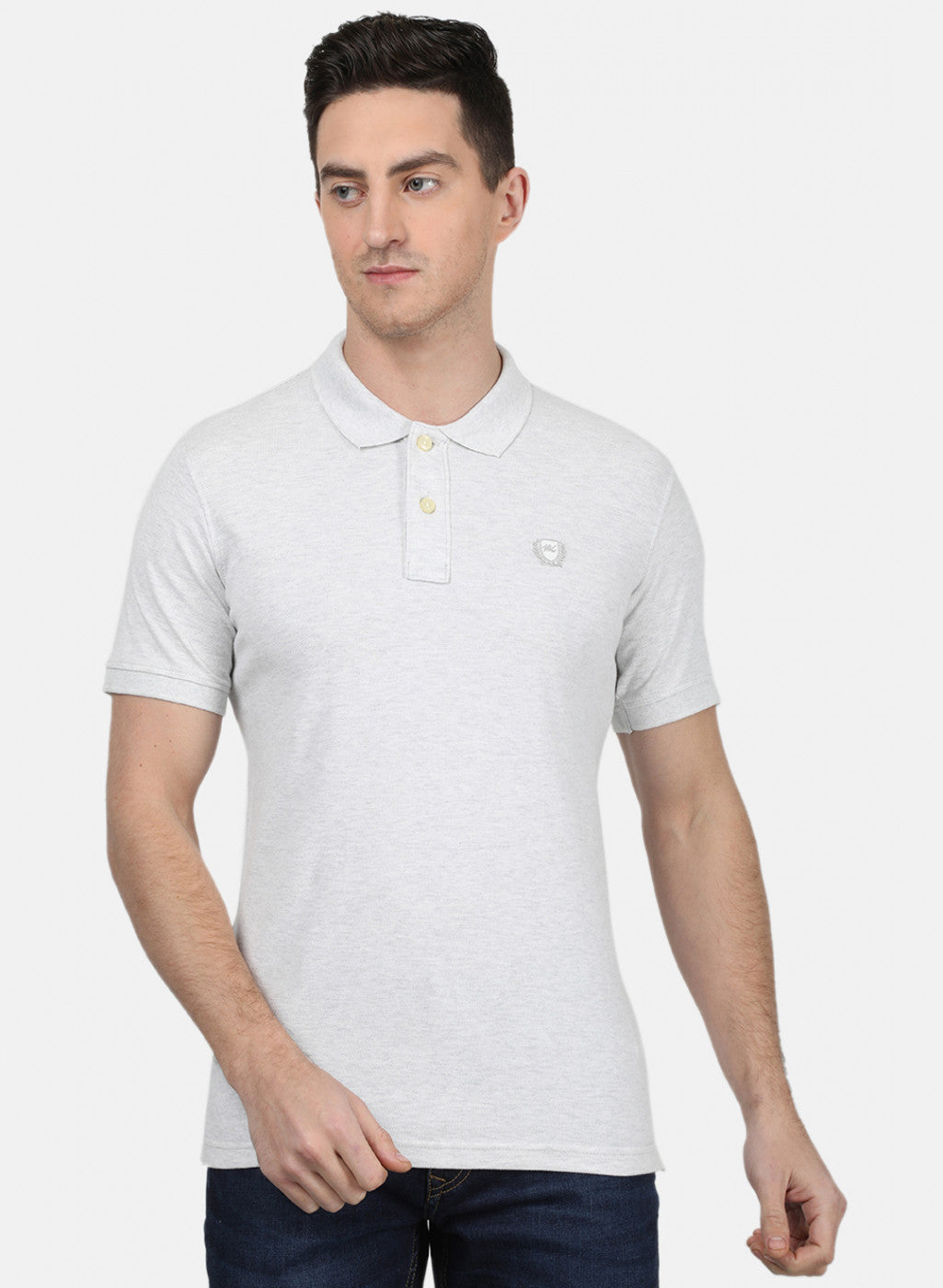 Mens Grey Plain T-Shirt
