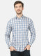 Mens Blue Check Shirt