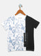 Boys Blue Printed T-Shirts