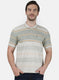 Mens Beige Stripe T-Shirt