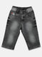 Boys Grey Normal Wash Capri