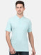 Mens Sky Blue Plain T-Shirts