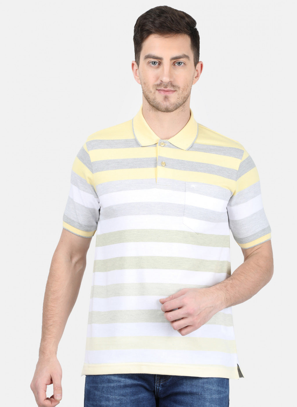 Mens Yellow Stripe T-Shirt