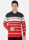 Men Red Stripe T-Shirt