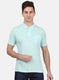 Mens Sea Green Stripe T-Shirt