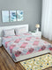 Multi Color 130 GSM Bedsheet with 2 Pillow Covers + 1 Duvet