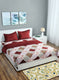 Multi Color 130 GSM Bedsheet with 2 Pillow Covers + 1 Duvet