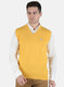 Men Yellow Solid Sweater