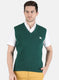 Men Green Solid Sweater