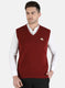 Men Orange Solid Sweater