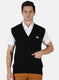 Men Black Solid Cardigan