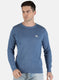 Men Blue Solid Pullover